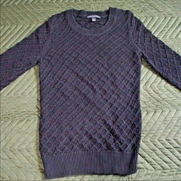 ❌SOLD❌ Banana Republic Cable Knit Woven Honeycomb Sweater - Picture 2 of 6